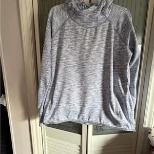 GapFit Heather Gray Pullover Hoodie Sweatshirt